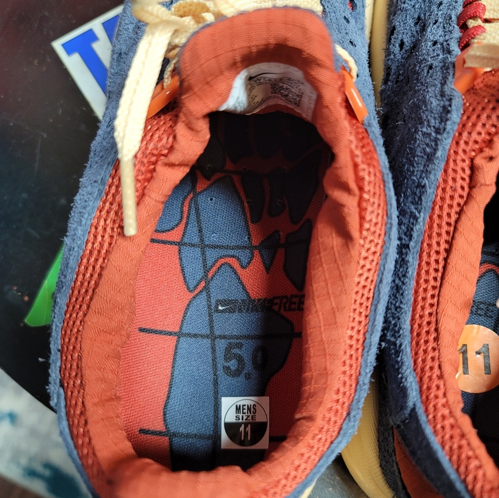 Nike free run Trail thunder blue/red - Picture 5 of 8